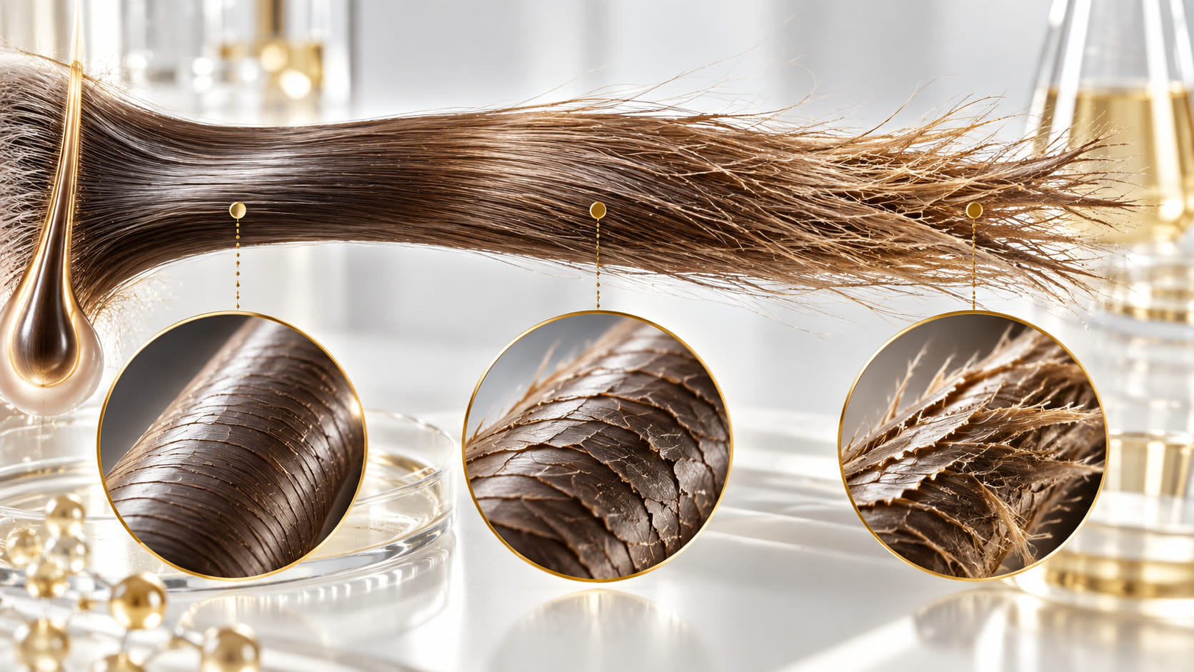 Diagnóstico capilar profesional de la fibra del cabello