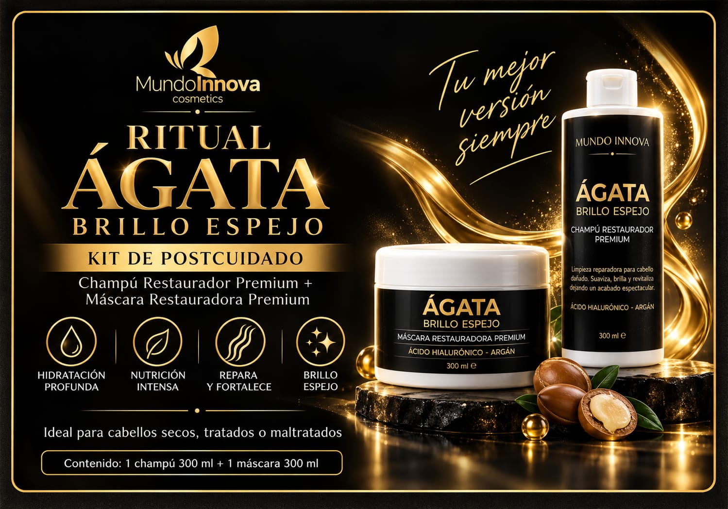 Kit Ágata post tratamiento capilar y nutrición profunda