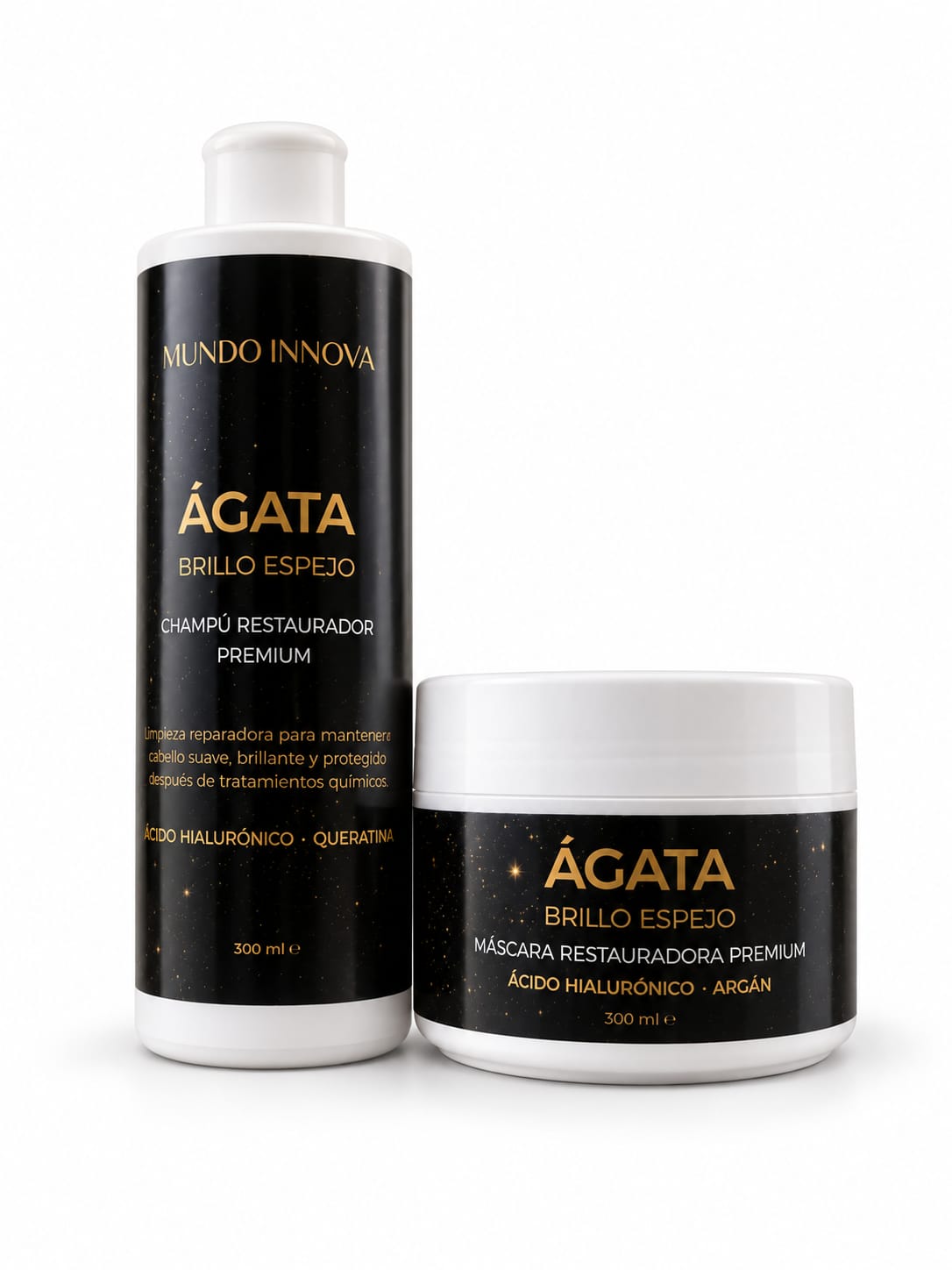 Kit Ágata brillo espejo para cuidado post alisado Mundo Innova